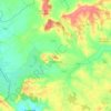 Topografische kaart Pervenchères, hoogte, reliëf