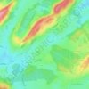 Topografische kaart Les Fontenelles, hoogte, reliëf