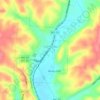 Topografische kaart Lanagan, hoogte, reliëf