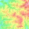 Topografische kaart Kisangura, hoogte, reliëf