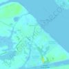 Topografische kaart Delaware City, hoogte, reliëf