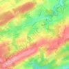 Topografische kaart Bonsin, hoogte, reliëf
