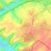 Topografische kaart Baneheide, hoogte, reliëf