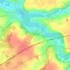 Topografische kaart Ymeray, hoogte, reliëf