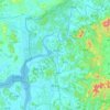 Topografische kaart Paju-si, hoogte, reliëf