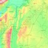 Topografische kaart Idlib, hoogte, reliëf