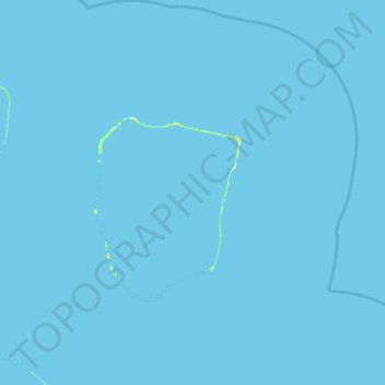 Topografische kaart Apataki, hoogte, reliëf