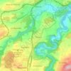 Topografische kaart Hauterive, hoogte, reliëf