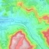 Topografische kaart Dettingen an der Erms, hoogte, reliëf