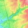 Topografische kaart Ittertal, hoogte, reliëf