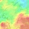 Topografische kaart Quintenic, hoogte, reliëf