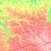 Topografische kaart 76560, hoogte, reliëf