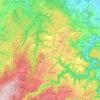 Topografische kaart 52393, hoogte, reliëf