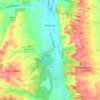 Topografische kaart Berdoues, hoogte, reliëf