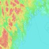 Topografische kaart Åmåls kommun, hoogte, reliëf