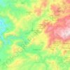 Topografische kaart Tanalt, hoogte, reliëf