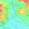 Topografische kaart Všejany, hoogte, reliëf