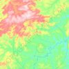 Topografische kaart Araguainha, hoogte, reliëf