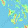 Topografische kaart Visayas, hoogte, reliëf