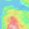 Topografische kaart Inverclyde, hoogte, reliëf