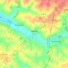 Topografische kaart Berlise, hoogte, reliëf