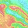 Topografische kaart Merindad de Valdivielso, hoogte, reliëf