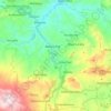 Topografische kaart Amoucha, hoogte, reliëf