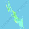 Topografische kaart Great Harbour Cay, hoogte, reliëf
