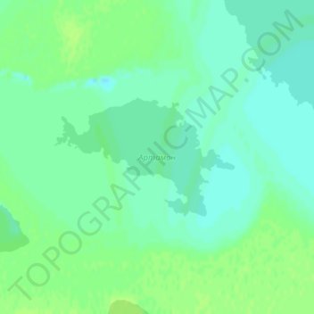 Topografische kaart Артамон, hoogte, reliëf