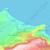 Topografische kaart Aïn El Turk, hoogte, reliëf