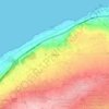 Topografische kaart Fouka, hoogte, reliëf