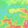 Topografische kaart Faymont, hoogte, reliëf