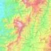 Topografische kaart Risaralda, hoogte, reliëf