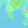 Topografische kaart Находка, hoogte, reliëf