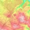 Topografische kaart Wachtberg, hoogte, reliëf