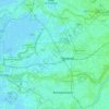 Topografische kaart West Betuwe, hoogte, reliëf