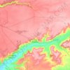 Topografische kaart Tórtoles de Esgueva, hoogte, reliëf