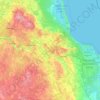 Topografische kaart Tukuma novads, hoogte, reliëf