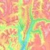 Topografische kaart Stewart, hoogte, reliëf
