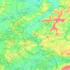 Topografische kaart Tournai-Mouscron, hoogte, reliëf