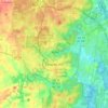 Topografische kaart Chapel Hill, hoogte, reliëf