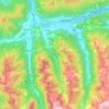 Topografische kaart Altenmarkt im Pongau, hoogte, reliëf