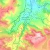 Topografische kaart Bárcena de Pie de Concha, hoogte, reliëf