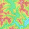 Topografische kaart Bicaz, hoogte, reliëf