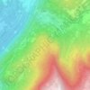 Topografische kaart Drena, hoogte, reliëf