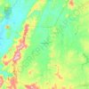 Topografische kaart Frei Martinho, hoogte, reliëf