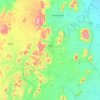 Topografische kaart Meri, hoogte, reliëf