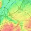 Topografische kaart Machelen, hoogte, reliëf