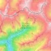 Topografische kaart Val di Mello, hoogte, reliëf