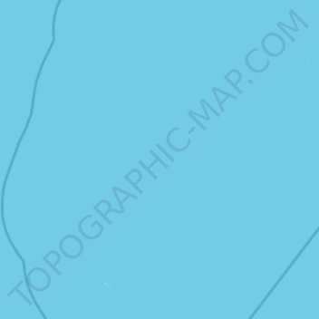 Topografische kaart Îles Chesterfield, hoogte, reliëf